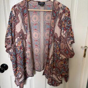 Angie Boho Short Kimono Cardigan Medium